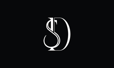 SD, DS, S, D, Abstract Letters Logo Monogram