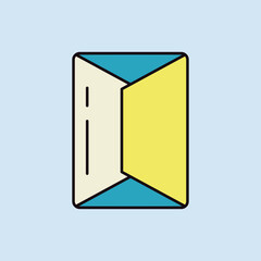 Block of butter package vector icon