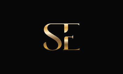 SE, ES, S,E Abstract Letters Logo Monogram
