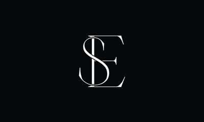 SE, ES, S,E Abstract Letters Logo Monogram