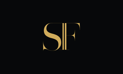 Fototapeta premium SF, FS, S, F, Abstract Letters Logo Monogram