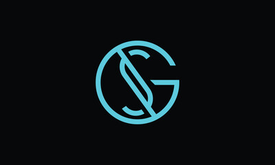 SG, GS, S, G, Abstract Letters Logo Monogram