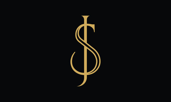 SJ, JS, S, J, Abstract Letters Logo Monogram