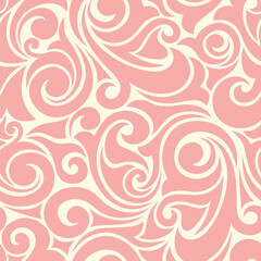 Abstract pink seamless pattern. Vector seamless background