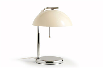 Best Mid-Century Modern Table Lamp, with chrome leg, on a white background - 750171719