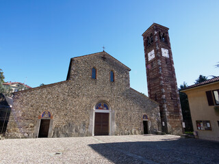 Medieval church of SS. Pietro e Paolo at Agliate, Brianza, Italy