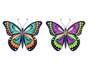 Butterfly t-shirt design, vector graphic, typographic poster or t-shirts streetwear and Urban style, t-shirt design vector, butterfly with glitchy