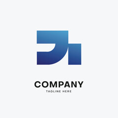 Fototapeta premium minimalist gradient logo template