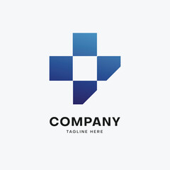 minimalist gradient logo template