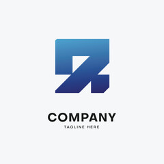 minimalist gradient logo template