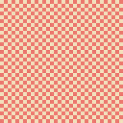 red and white checkered seamless pattern