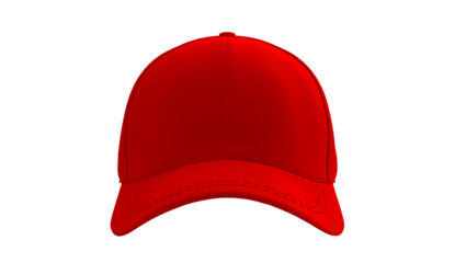 red baseball cap on a pristine background