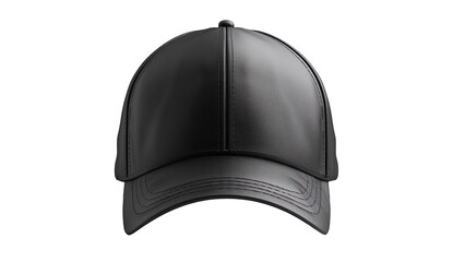 black baseball cap on a pristine background