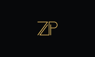 ZP, PZ, Z, P, Abstract Letters Logo Monogram