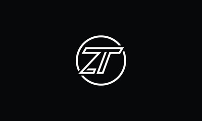 ZT, TZ, Z, T, Abstract Letters Logo Monogram