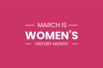 Naklejka na ściany i meble Womens History Month, holiday concept