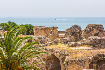 the Archeological site of Carthage, the best ancient Roman ruins in Tunisia and the world. Unesco World Heritage site