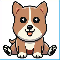 Obraz premium cute Bailey vector illustration