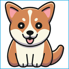 cute Bailey vector illustration