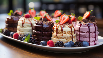 Indulgent Sweet Treats: Heavenly Cakes, Delectable Desserts, and Gourmet Pastries for Every Sweet Tooth, generative AI