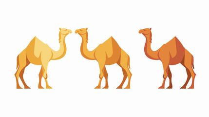 Camel logo vector design templates isolated on white