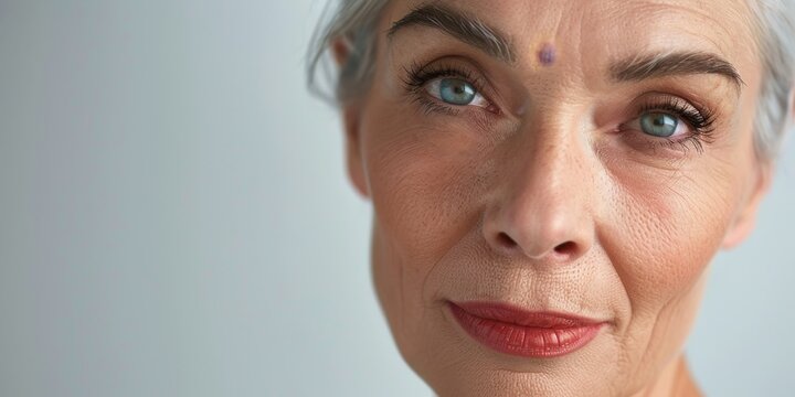 woman 50 years old close-up portrait Generative AI