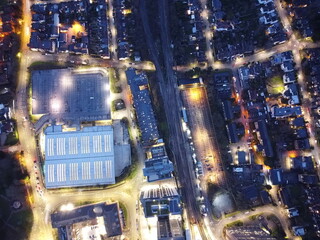 christmas lights in the night