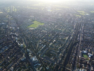 aerial view of the city