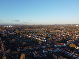 aerial view of the city