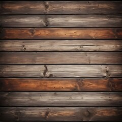 Naklejka premium Rustic wooden background. Top view. AI image.