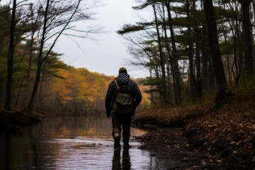 Detailed illustration of thrilling forest hunting scene capturing excitement and tension