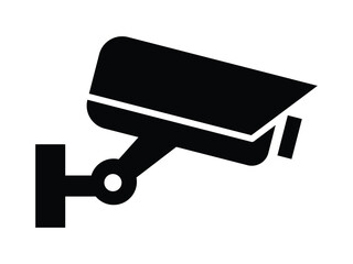 Security camera icon, video surveillance, cctv sign. Surveillance camera,monitoring, safety home protection system. Fixed CCTV, Security Camera Icon Vector Template Illustration Design.