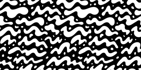 Seamless pattern with abstract shapes. Vector background. Hand drawn texture for print.