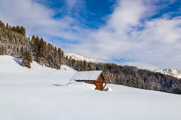 Hütte - Allgäu - Winter - Schnee - Stadel - Oberstdorf