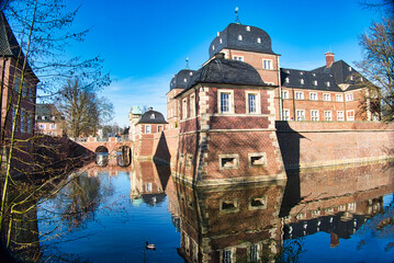 Das Wasserschloss von Ahaus im Münsterland - obrazy, fototapety, plakaty