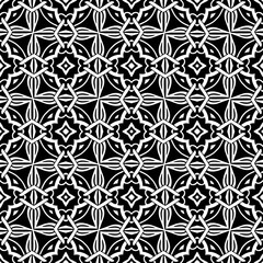 Abstract seamless black and white tile. Art deco seamless background.