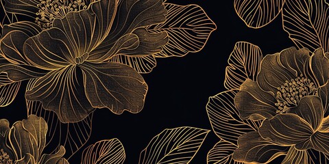  Botanical Florals  background   Generative AI