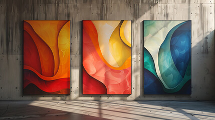 modern abstract background, fine art poster in interior design