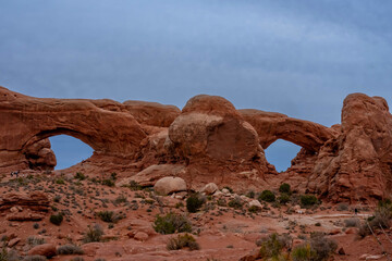 View Of Rock Formations In The American Southwest