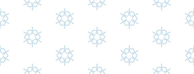 Vintage seamless pattern. Ornamental antique style floral background. Light blue and white ornament