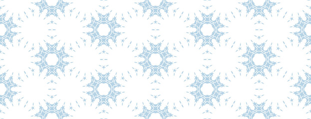 Vintage seamless pattern. Ornamental antique style floral background. Light blue and white ornament