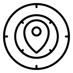 target icon, line icon style