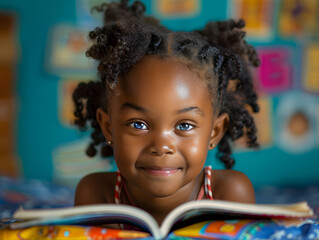 Expressive Pictures of Kids Engaged in Reading