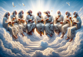 life after death, merry old men in heaven