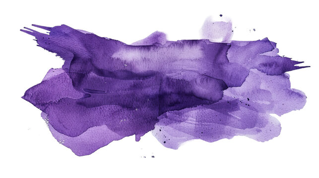 Dynamic abstract background with various shades of purple created using watercolor techniques