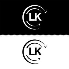LK letter  logo minimal unique and simple logo design, LK creative modern monogram logo style