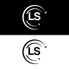 LS letter  logo minimal unique and simple logo design, LS creative modern monogram logo style

