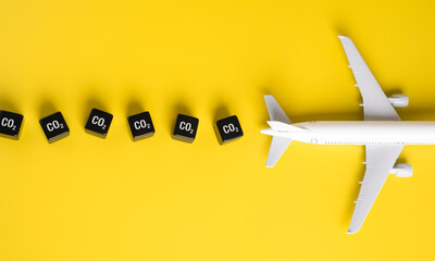 A passenger plane releases CO2 into the atmosphere. Impacting air quality and contributing to...