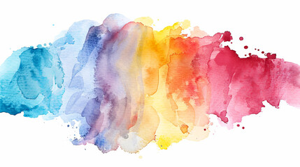 An impressive array of overlapping watercolor strokes that suggest harmony, balance, and artistic blend of colors