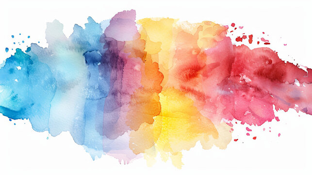 A vivid image of expansive watercolor strokes showcasing the dynamic blend of pigments and the fluid nature of the medium